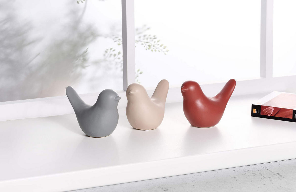 DEKOFIGUREN-SET TIERE Tiere creme 5er Set - Creme, Keramik (2/2/2cm) - Ritzenhoff Breker