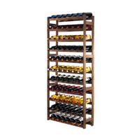 WEINREGAL Pinotwine 166x72x25 cm 77 Flaschen Massives Kiefernholz Braun Geölt - Braun, Holz (72/166/25cm) - PROREGAL