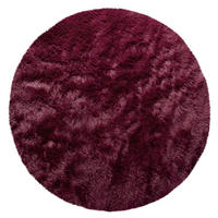 HOCHFLORTEPPICH 160/160 cm Silky 591 - Lila, Kunststoff (160/160cm) - Paco Home