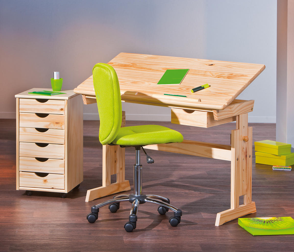 SCHREIBTISCH Holz - Braun, Holzwerkstoff (109/63/55cm) - ebuy24