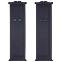 WANDGARDEROBE Grau 2er-Set - Grau, Holz (28/109/5cm) - MCW