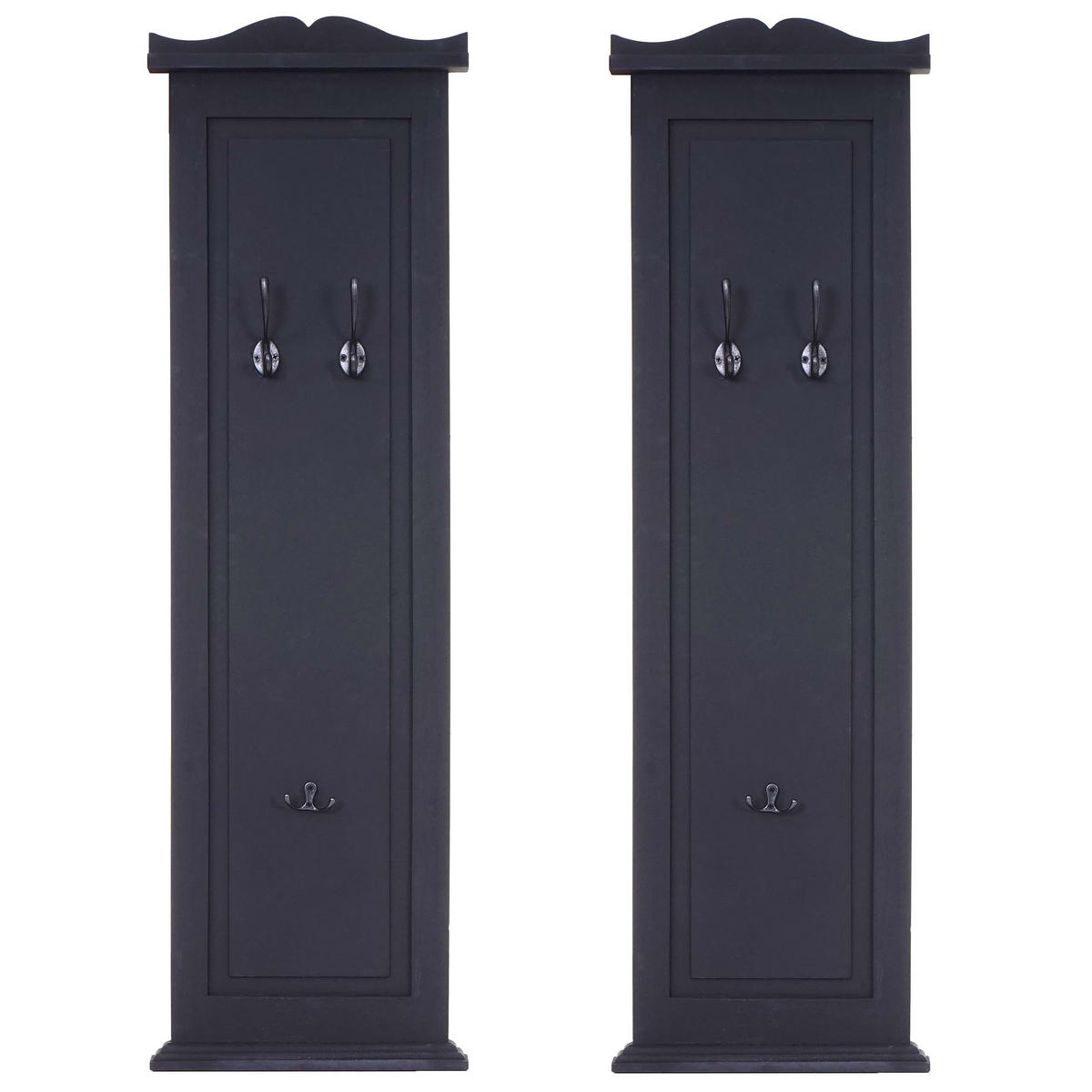 WANDGARDEROBE Grau 2er-Set - Grau, Holz (28/109/5cm) - MCW