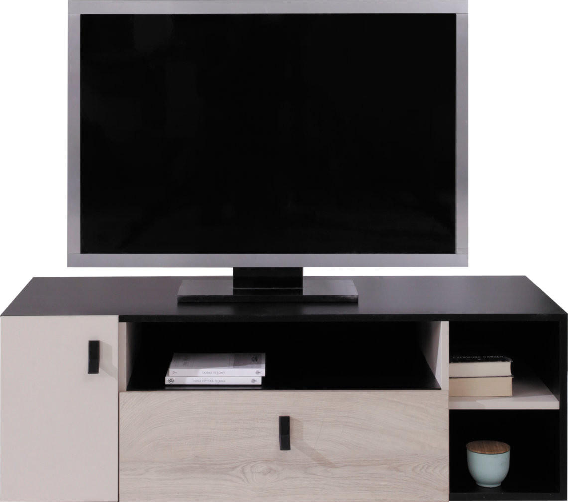 Masseno Lowboard Schwarz 120x40x50 cm