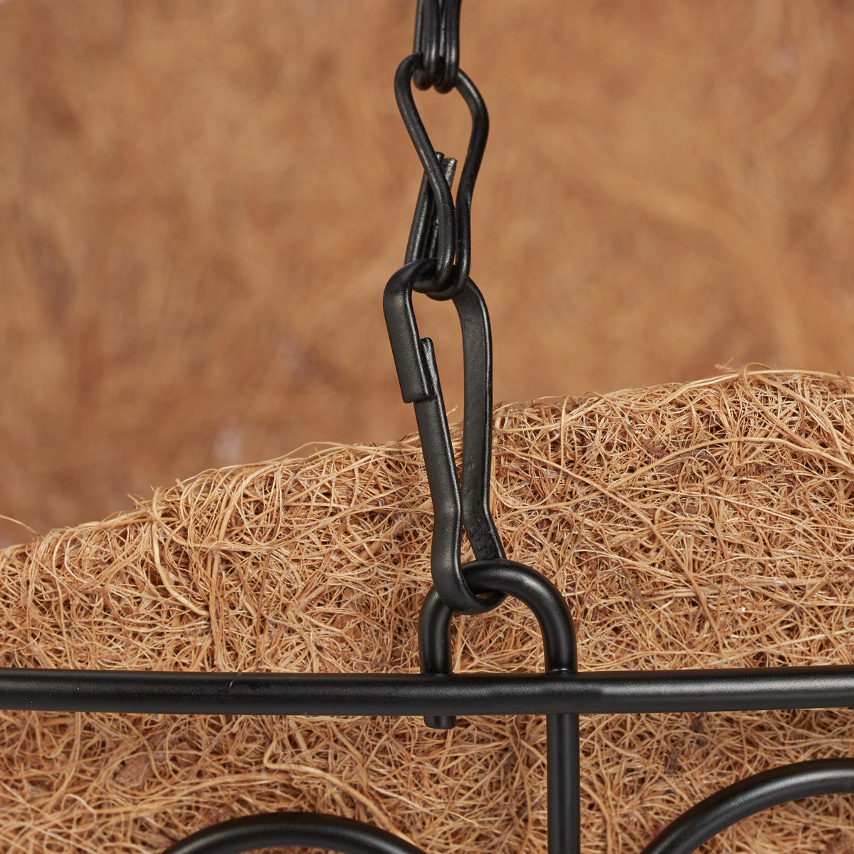 3XBLUMENAMPEL - Multicolor, Textil/Metall (31/48/31cm) - Relaxdays