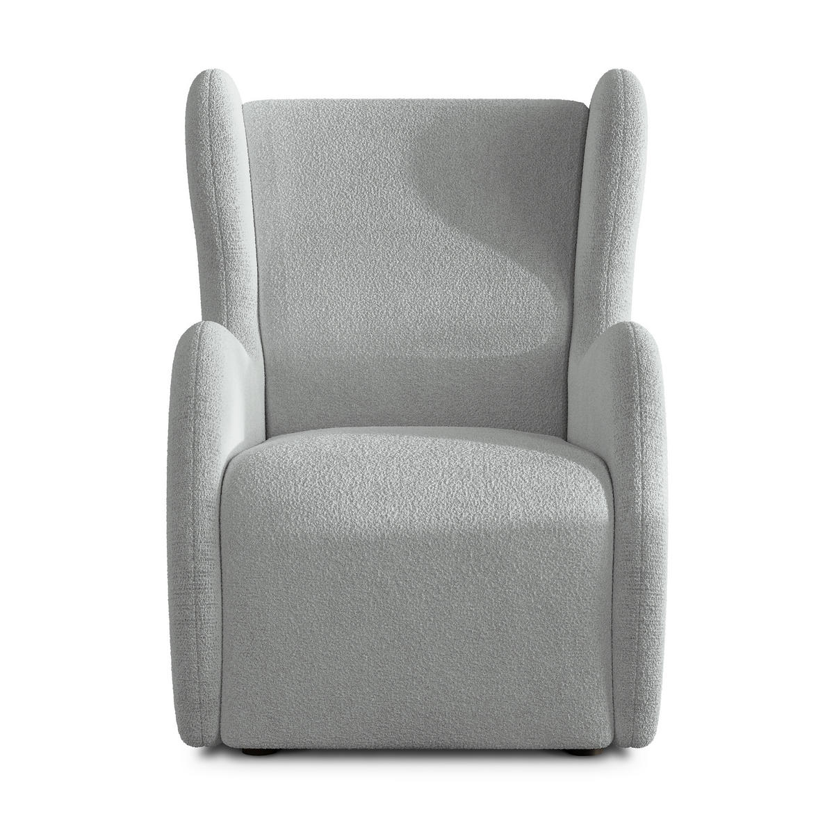 MASSENO Relaxační Křeslo MASTI, Látka s přezkami Světle šedá - světle šedá, kompozitní dřevo (74/100/86cm) - MASSENO