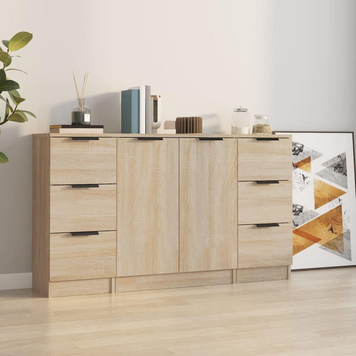 SIDEBOARD Hale 120/30/70 cm - Braun, Holzwerkstoff (120/70/30cm) - Nettlife