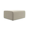 POUF Samt Stoff Creme - Perlmutt/Lila, Kunststoff/Textil (90/80/60cm) - Makamii
