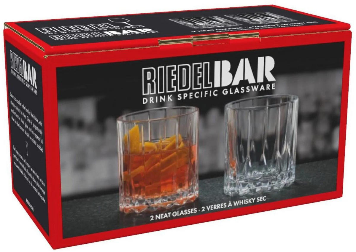 WHISKYGLAS Drink Specific Glassware Neat, Glas, 2er Set, 174 ml - Transparent, Glas (0.17L) - Riedel