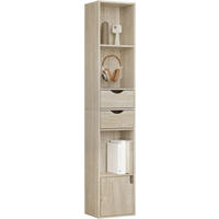 BÜCHERREGAL 30x158x24 cm, Helle Eiche - Eichefarben, Holzwerkstoff (30/158/24cm) - Woltu