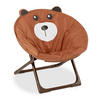 KINDERSTUHL Moonchair - Braun, Kunststoff/Textil (50/47/48cm) - Relaxdays