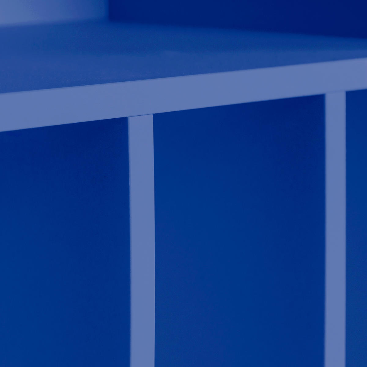 SCHRANK für Schallplatten blau BOWIE - Blau, Holzwerkstoff (40/63/70cm) - RNT By Really Nice Things