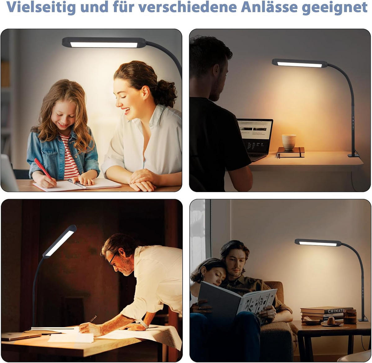 TISCHLAMPE Trugleuch 51.5/56.5/51.5 cm - Schwarz, Metall (51.5/51.5/56.5cm) - ZMH