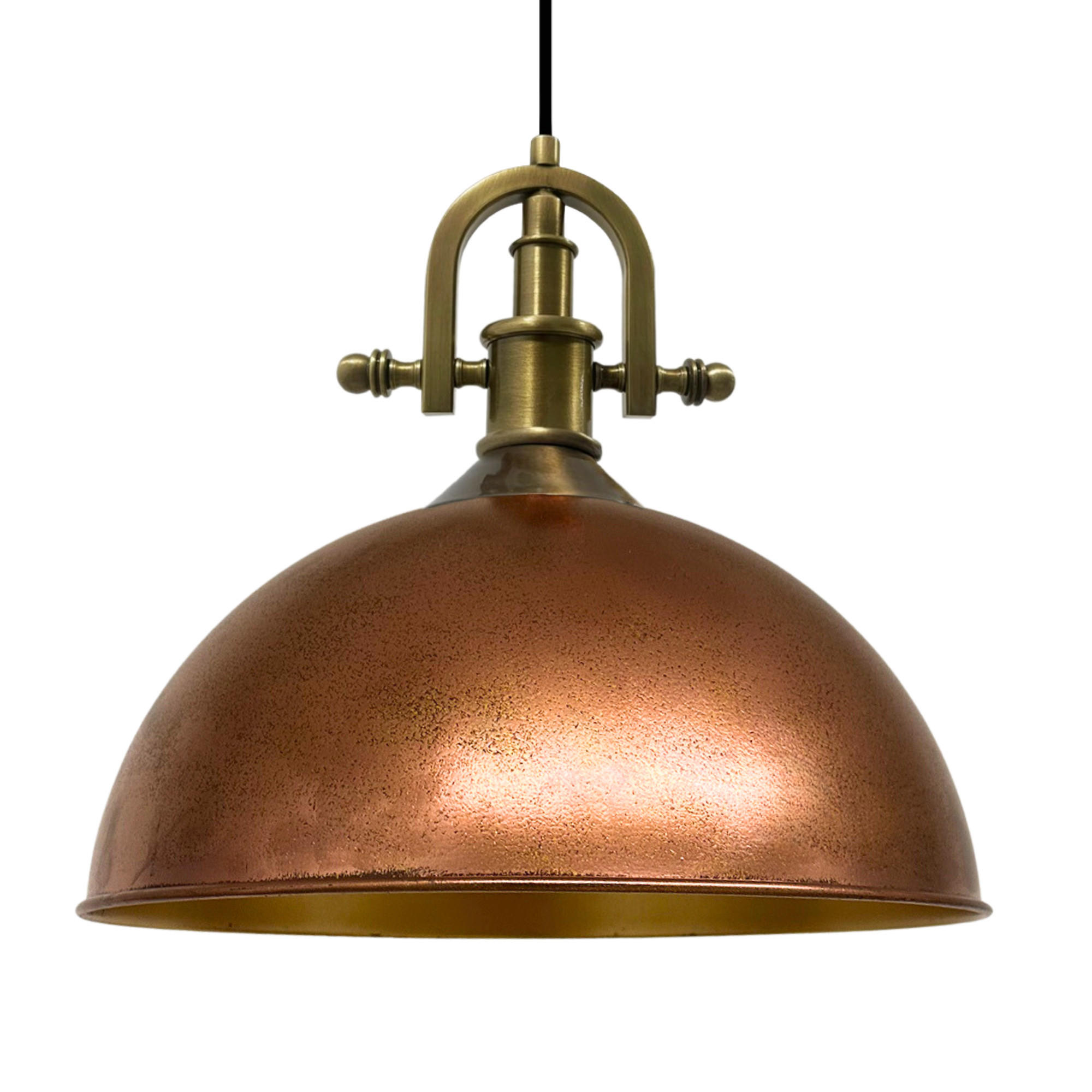 PENDELLEUCHTE Lipeo Vintage 40/23 - Goldfarben/Kupferfarben, Metall (40/23cm) - Bamyum