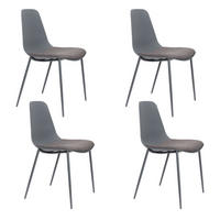 ESSZIMMERSTUHL Jeffrey Grau - 4 er Set - Grau, Kunststoff (49/88/48.5cm) - Housecraft Living