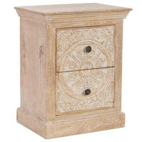 NACHTTISCH aus Holz, 56x40x70cm - Beige, Holz (56/70/40cm) - Wanderlust