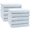 HANDTÜCHER, 10er-Set, 50x100 cm, 80% Baumwolle, 20% Polyester, Blau - Blau, Naturmaterialien (50/100cm) - Zollner