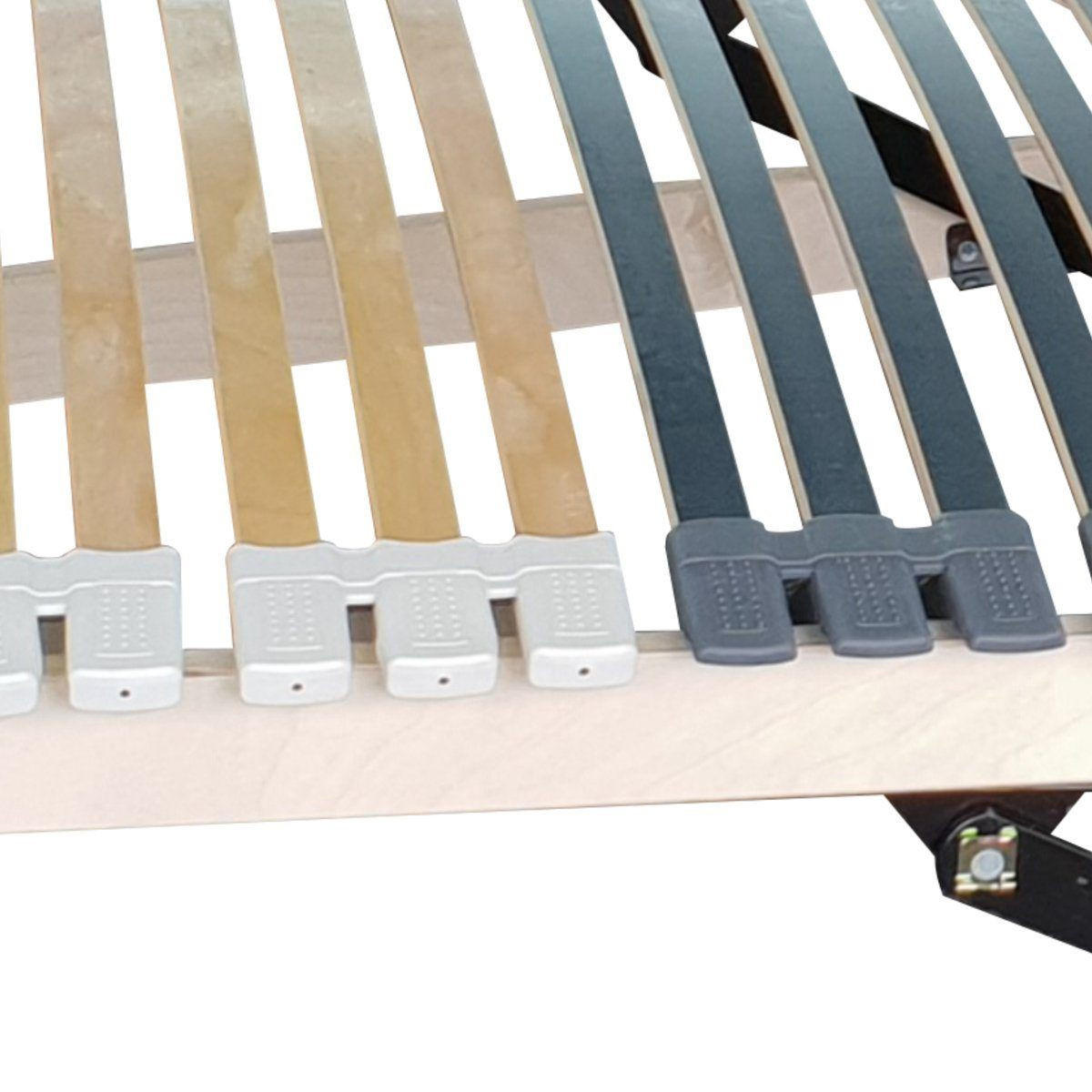 ELEKTRISCHER Lattenrost 44 Leisten 140x200cm 8,5 cm Hoch 7-Zonen bis 300 kg - Weiß/Naturfarben, Holz (140/200cm) - Matratzen Perfekt