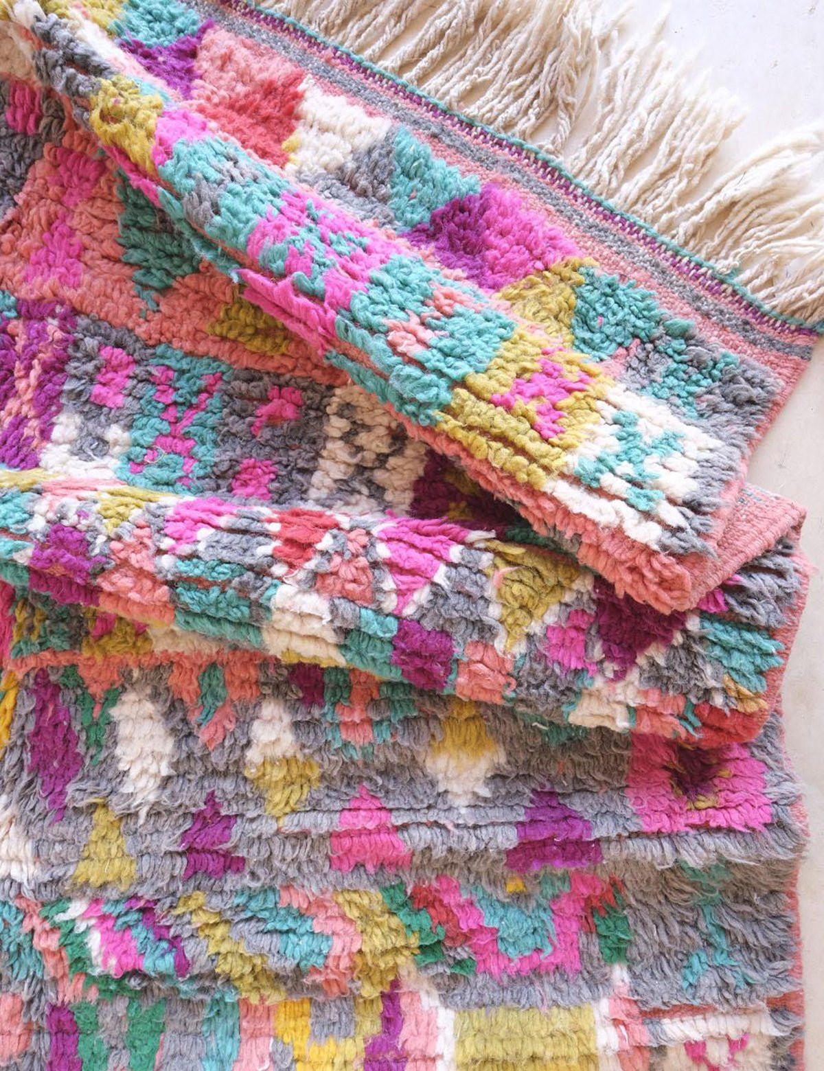 BERBERTEPPICH aus reiner Wolle 139x 247 cm - Multicolor, Naturmaterialien (139/247cm) - AFK Living