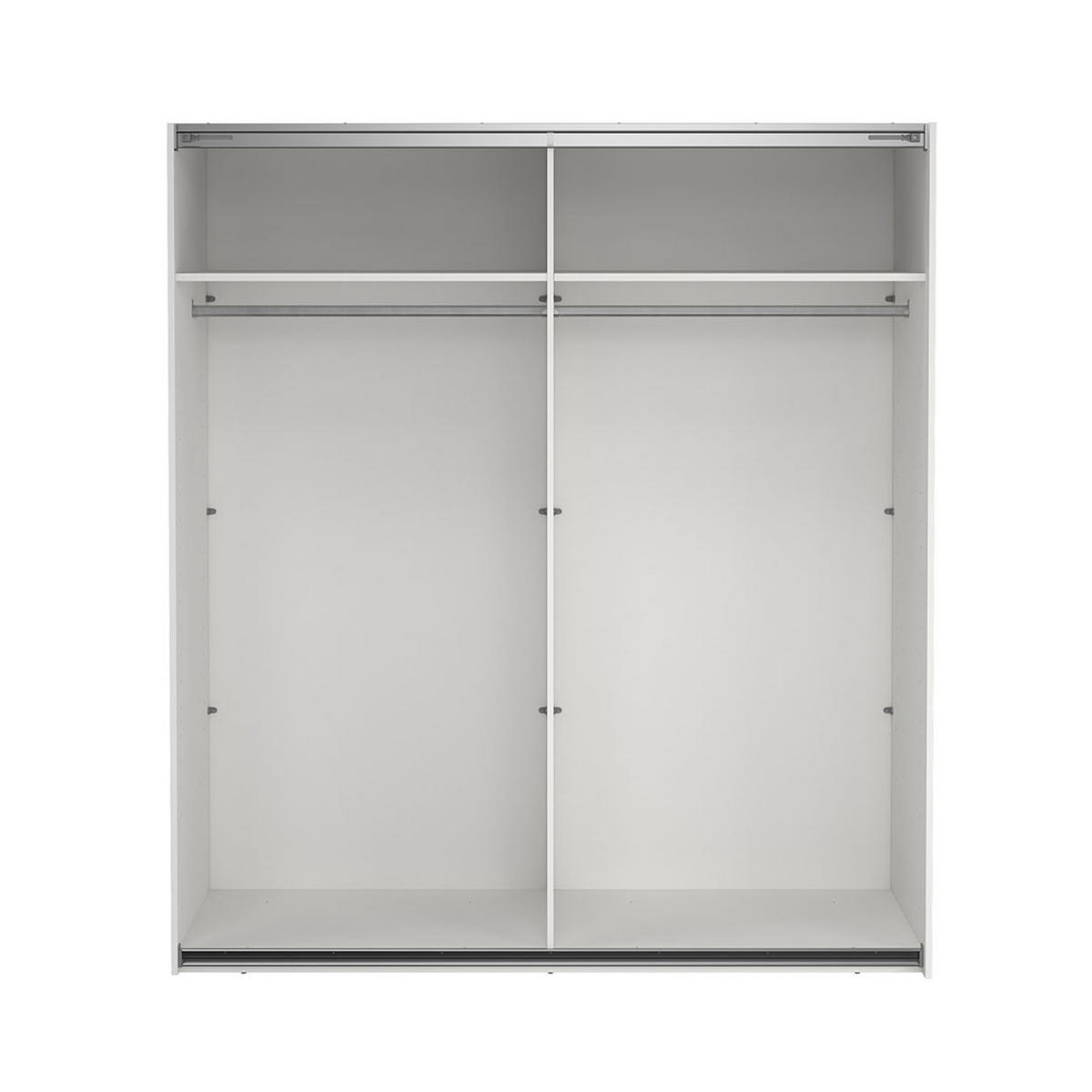 SCHIEBETÜRENSCHRANK, Como, Weiß, Holzwerkstoff, 179 x 67 x 201 cm - Weiß, Holzwerkstoff (179/201/67cm) - ebuy24