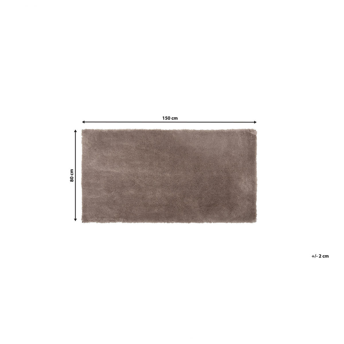 SHAGGY-TEPPICH Evren 150/80 cm - Braun, Kunststoff (80/150cm) - Beliani