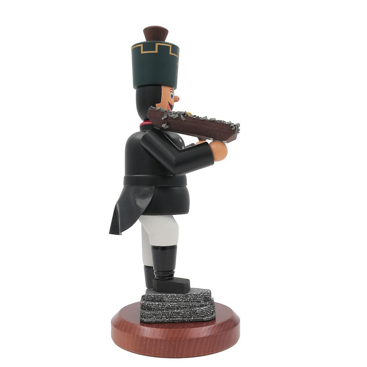 RÄUCHERMANN Bergmann mit Erzbrett 22 cm - Schwarz, Holz (10/22/10cm)