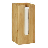 TOILETTENPAPIERHALTER - Hellbraun, Holz/Holzwerkstoff (15/33/15cm) - Relaxdays