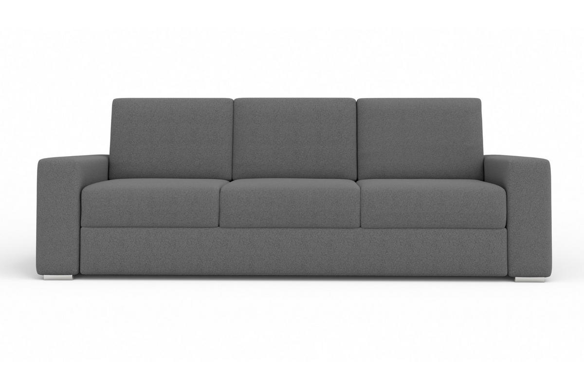3-SITZER SOFA TOCO 245 cm breit in Boucle Grau - Grau, Holzwerkstoff/Textil (245/90/92cm) - Deine Möbel 24