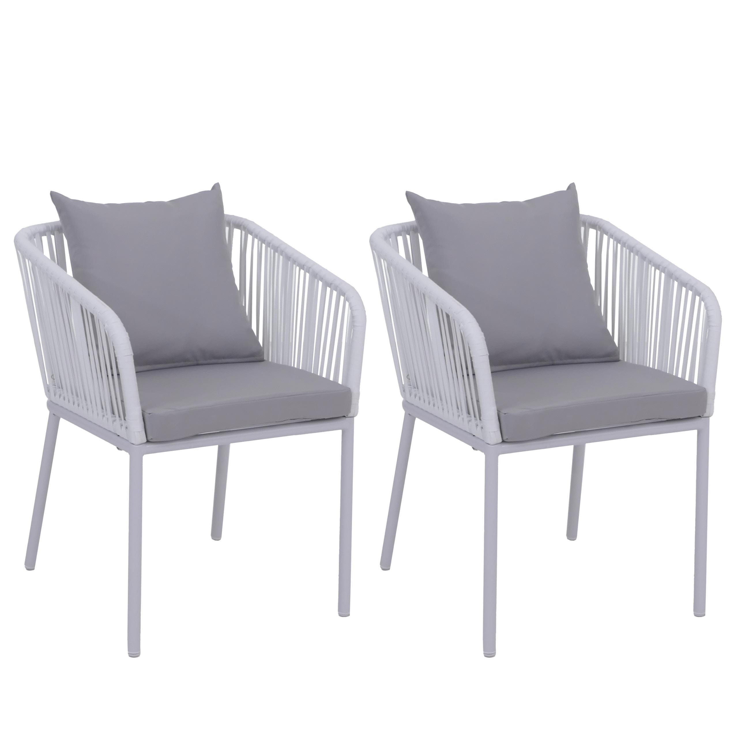 Proregal Gartenstuhl Grau 55x75x55 cm