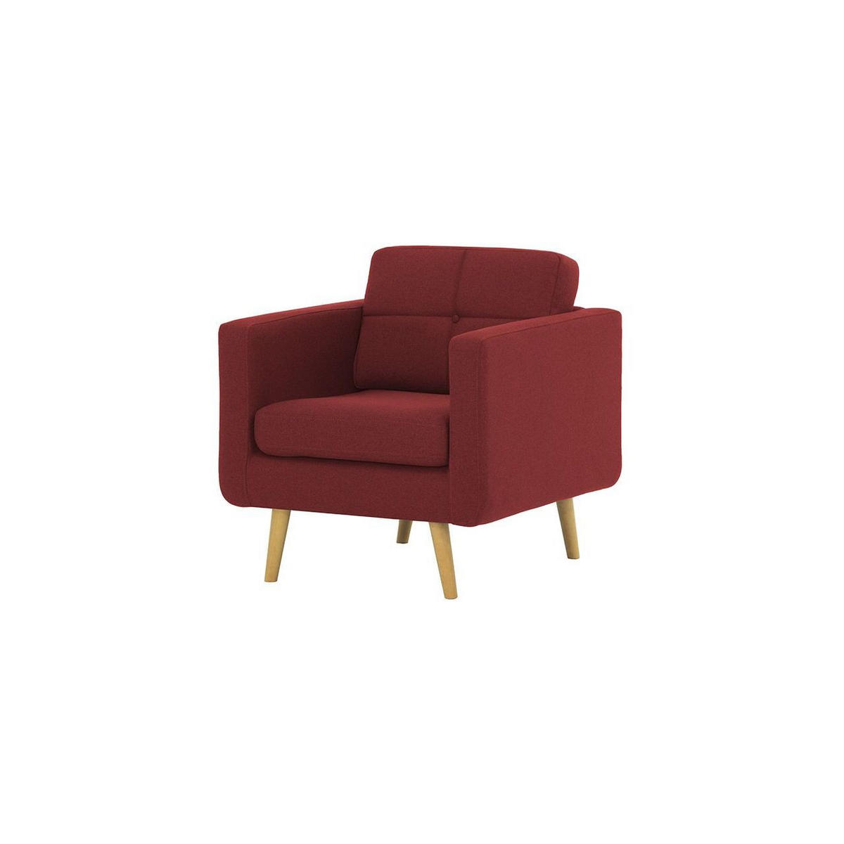 SESSEL Brest-Malmo 63 - Rot, Holz/Textil (80/84/81cm)