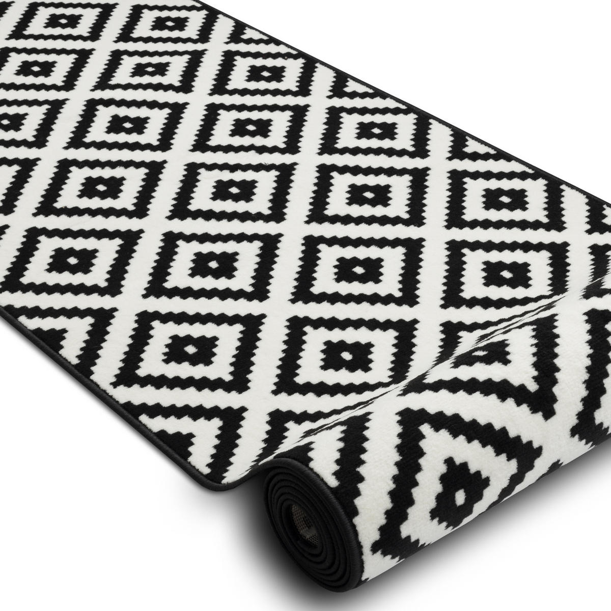 LÄUFER BCF MORAD 60/770 cm - Schwarz, Textil (60/770cm) - rugsX