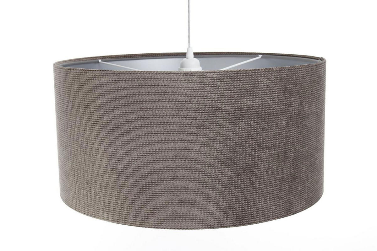 HÄNGELEUCHTE Silber 40/20 cm - Silberfarben/Braun, Kunststoff (40/0.4/20cm) - ONZENO