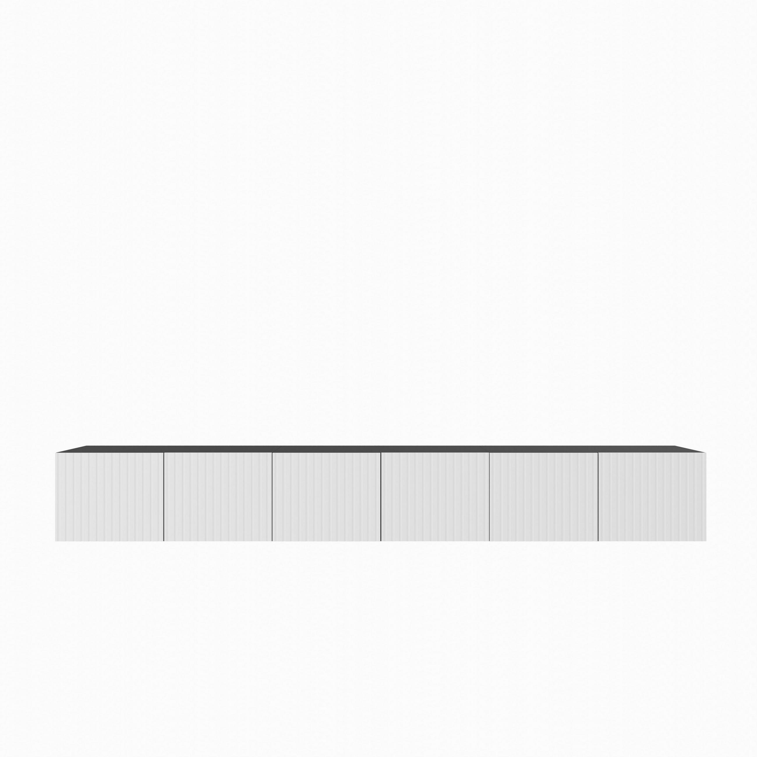 LOWBOARD LIVO 300/41/40 cm, Hängender TV-Schrank Anthrazit / Weiß - Anthrazit/Weiß, Holzwerkstoff (300/41/40cm) - MASSENO