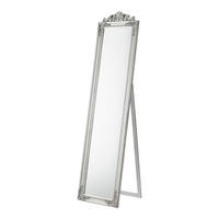 STANDSPIEGEL Arezzo - Silberfarben, Glas/Holz (28.5/160/140cm) - [en.casa]