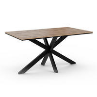 ESSTISCH Wotan Eiche Holzoptik 160x90 cm - Eiche Wotan/Schwarz, Holzwerkstoff (160/90/76.5cm) - PROSPERO