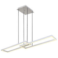 LED DECKENLEUCHTE Salmos Silber - Silberfarben, Metall (119.5/25.5/120cm) - Globo Lighting