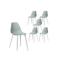 ESSZIMMERSTUHL Nina Grün 45 cm x 80 cm 6er-Set - Grün, Kunststoff (45/80/53cm) - Klast Home