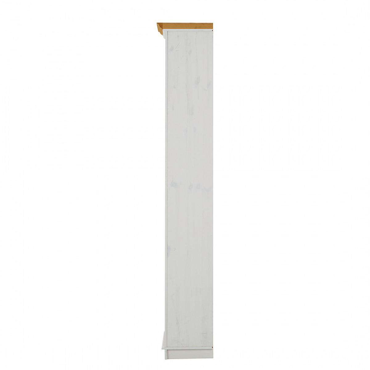 REGAL - Kiefer massiv - Weiß/Kieferfarben, Holz (74/223/37cm) - home24