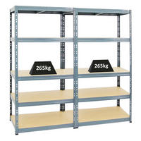 SCHWERLASTREGAL Tiger 2er-Set mit 2x 180x90x60 cm Fachlast 265 kg Grau - Grau, Metall (180/180/60cm) - PROREGAL