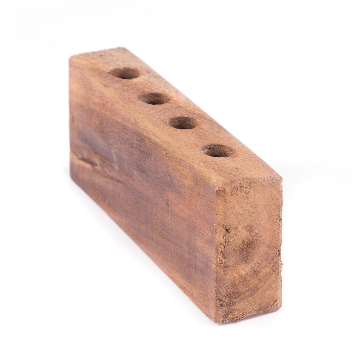 ZAHNBÜRSTENHALTER Familia Teakholz, für 4 Zahnbürsten naturfarben - Naturfarben, Holz (25/10/5cm) - DESIGN DELIGHTS