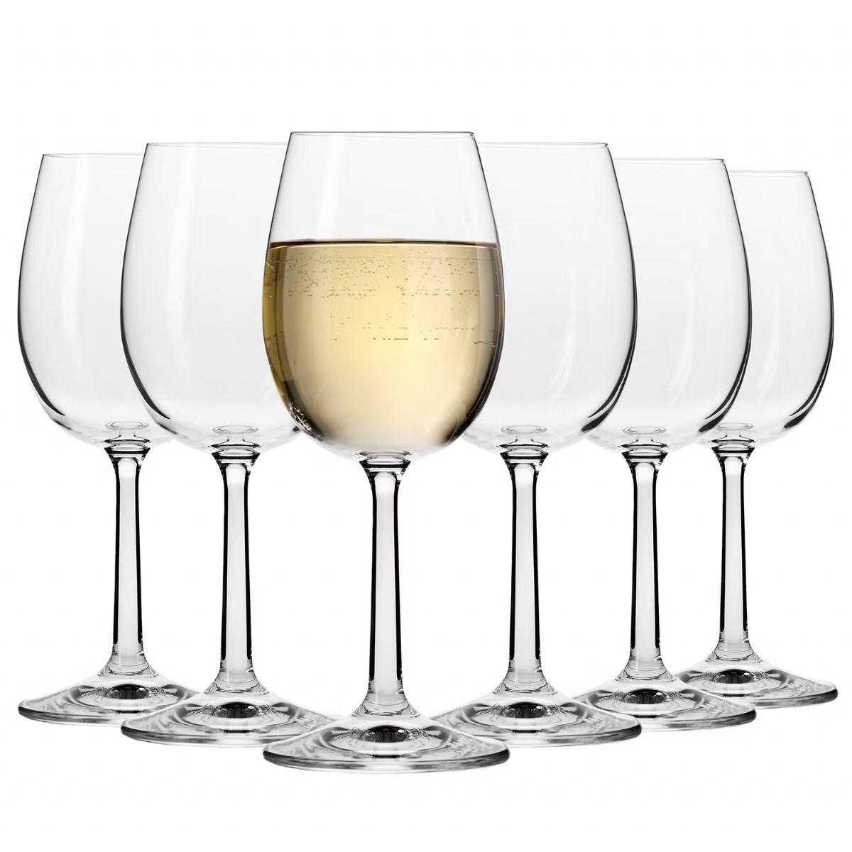 WEISSWEINGLÄSER 6er-Set 280 ML - Transparent, Glas (0.25L) - Krosno Glass