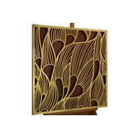 METALLBILD Gold 80/80 cm - Goldfarben/Schwarz, Metall (5.2/80cm) - KUNSTLOFT