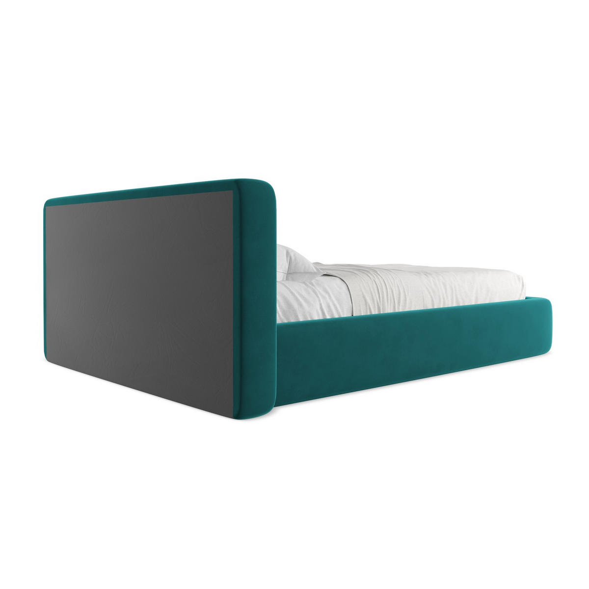 POLSTERBETT mit Bettkasten und Lattenrost 180x225 Blau - Blau/Petrol, Kunststoff/Textil (140/200cm) - LaMiaSofa