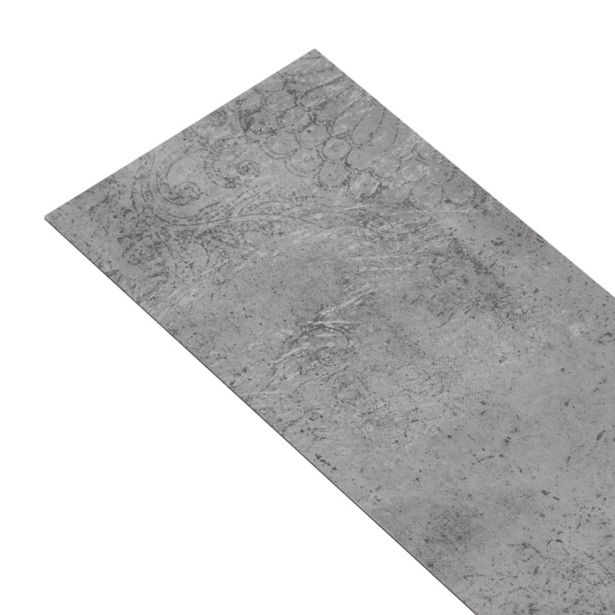 VINYLBODEN PVC-Dielen selbstklebend Zementbraun 5,02m² - Graubraun, Kunststoff (91.5/15.2/1.3cm) - DELUKE