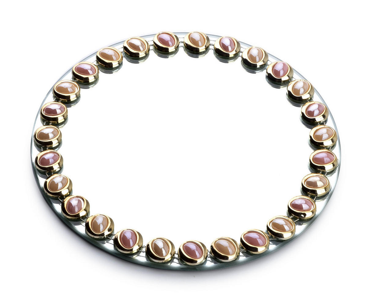 DEKOTABLETT Elia Rosa 20/20/1 cm Glas - Rosa, Glas (1cm) - Mondex