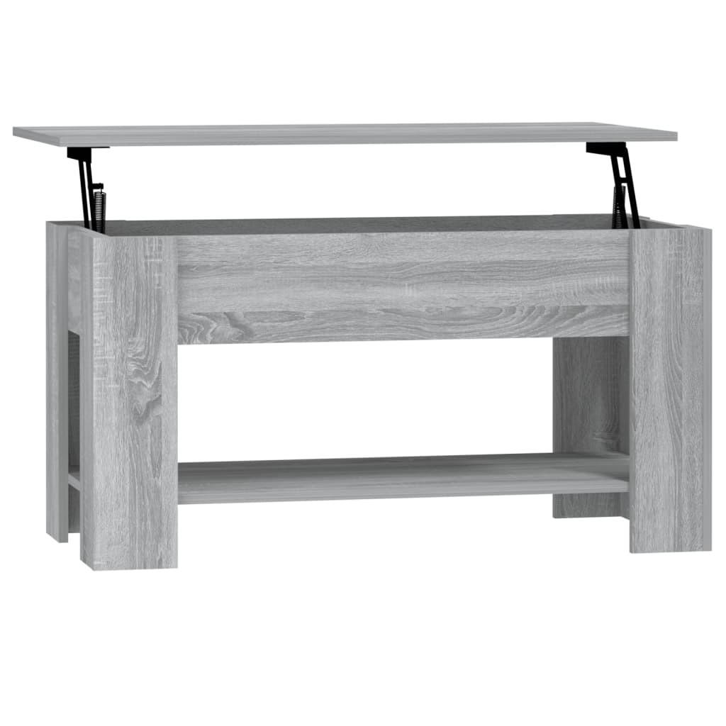 COUCHTISCH Grau Sonoma 101x49x52 cm Holzwerkstoff - Grau, Holzwerkstoff (101/49/52cm) - furnicato