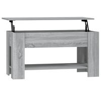COUCHTISCH Grau Sonoma 101x49x52 cm Holzwerkstoff - Grau, Holzwerkstoff (101/49/52cm) - furnicato