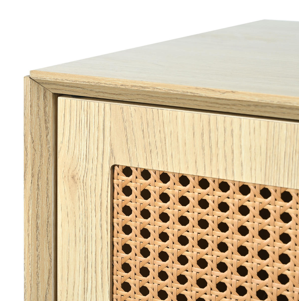 SIDEBOARD mit Schublade und 2 Türen 120 x 40 x 80 cm Eiche - Braun, Holzwerkstoff (120/80/40cm) - Meubliv