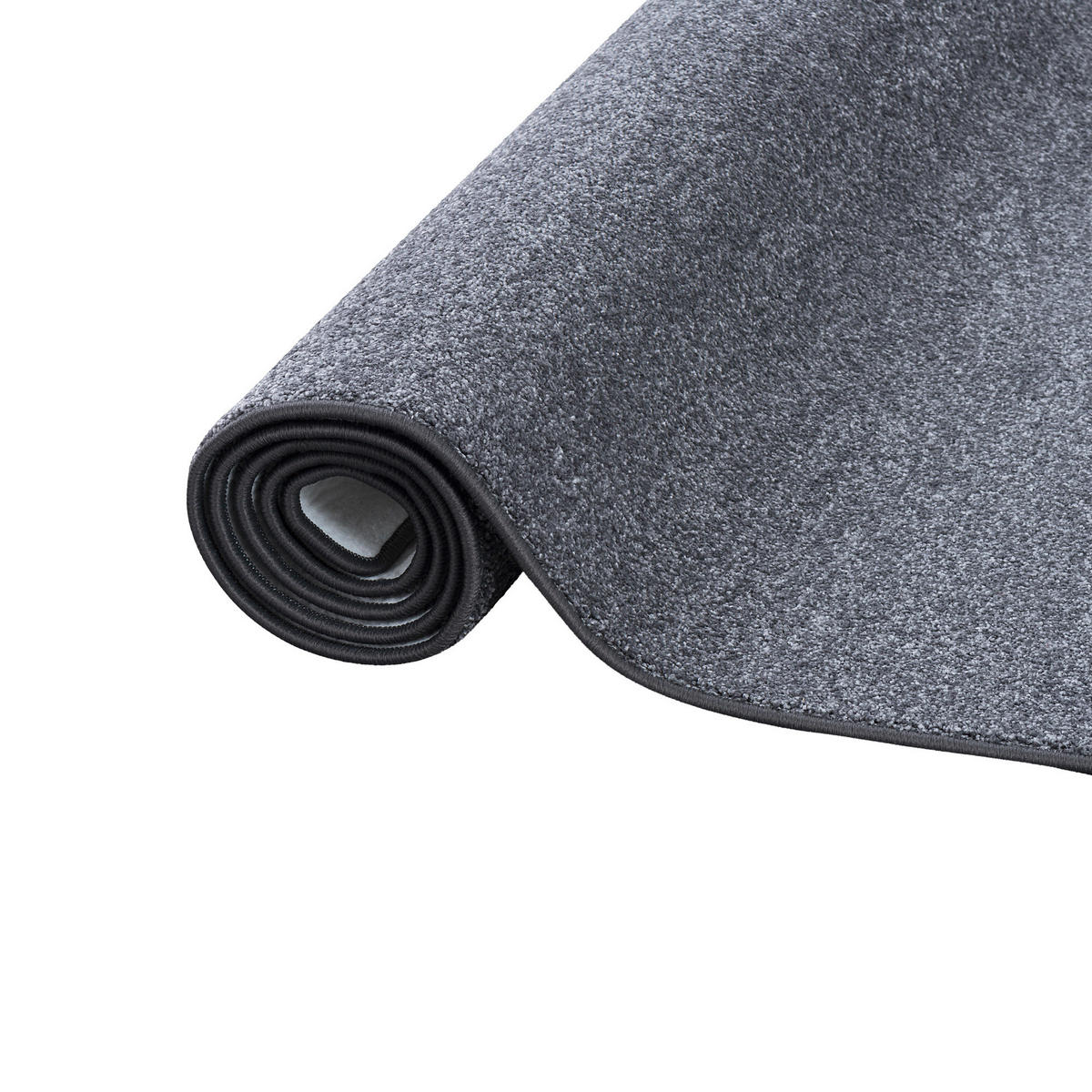 LUXUS SOFT VELOURS TEPPICH SHINE - Anthrazit, Textil (80/160cm) - Snapstyle