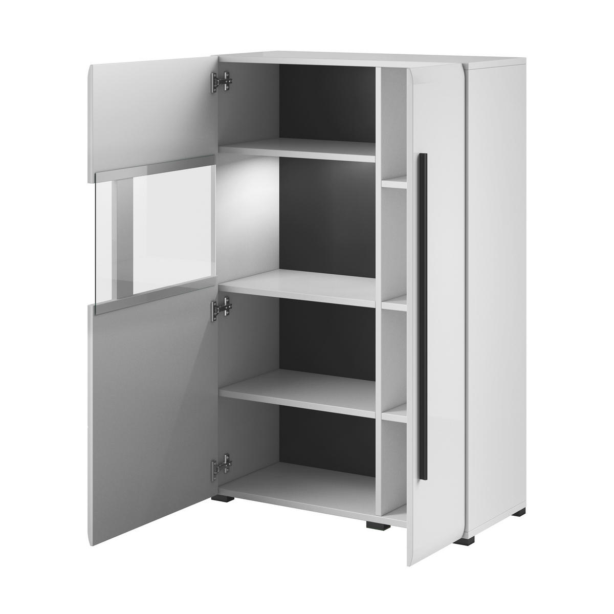 HIGHBOARD TULLIA 90/136/39 cm mit 2 Türen Eichefarben - Eichefarben, Holzwerkstoff (90/136/39cm) - MASSENO