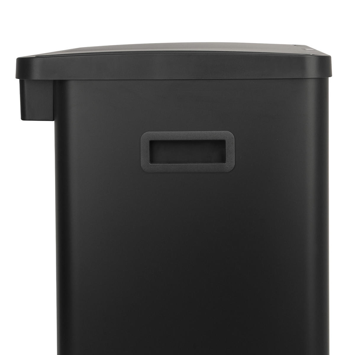 SENSORMÜLLEIMER SR3X18 54L Schwarz - Schwarz, Metall (58/60/35cm) - SVITA